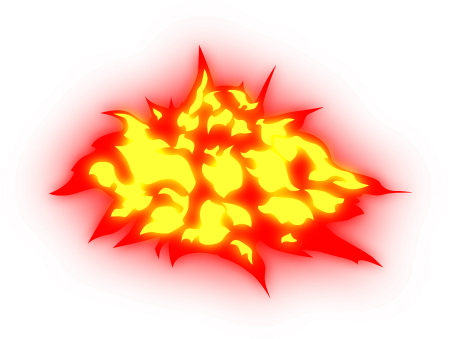 Огонь эффект мультяшный