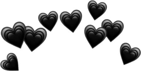 Картинки сердечко черное без фона (59 фото)