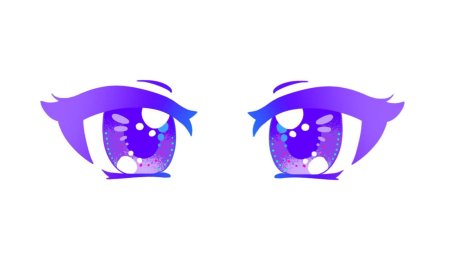 Глаза гача клуб для обработки без фона для девочек