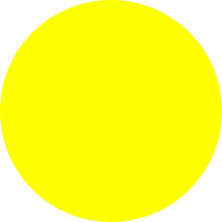 Знак желтый круг