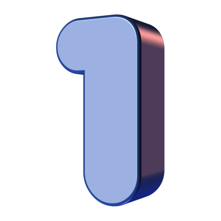 Красивая цифра 1