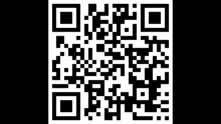QR код белый на черном