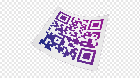 QR код на прозрачном фоне для фотошопа