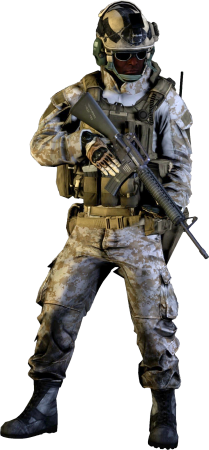 Солдат в PNG Call of Duty