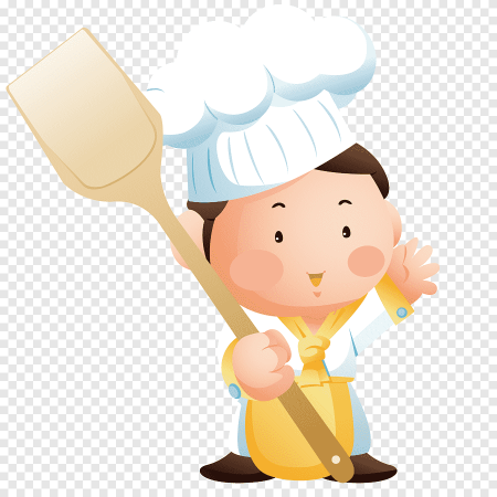 Повар с поварешкой