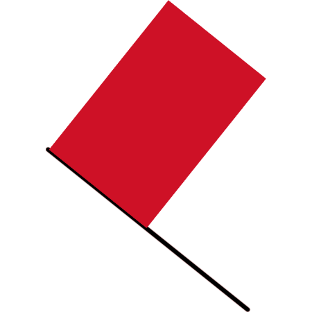 Значок красный флажок