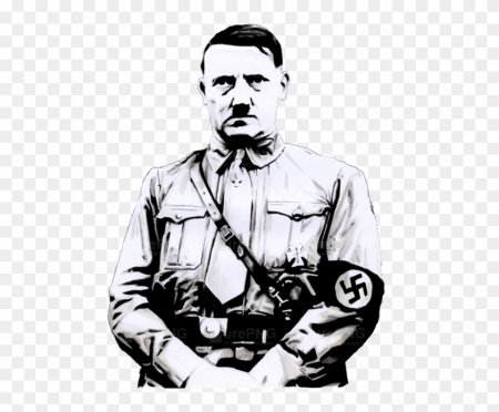 Адольф Гитлер чёрно белое