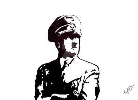 Силуэт Адольфа Гитлера
