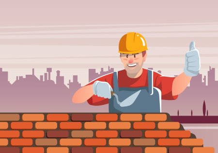 Векторные фоны для Строителей