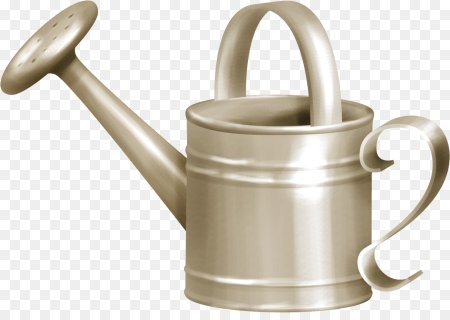 Металлическая лейка на прозрачном фоне