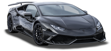 Lamborghini Huracan на белом фоне