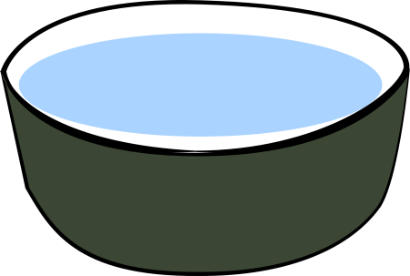 Миска с водой