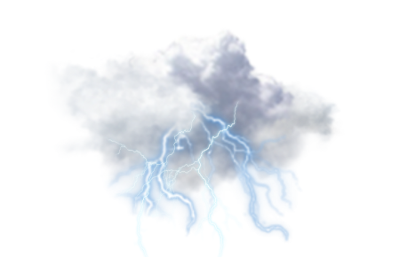 Гроза на белом фоне