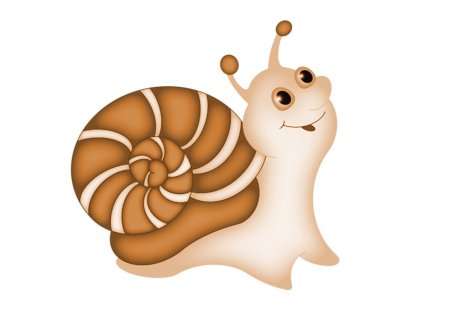 Улитка картинка для детей