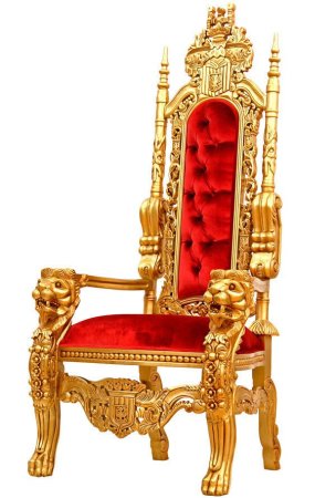 Королевский трон золотой