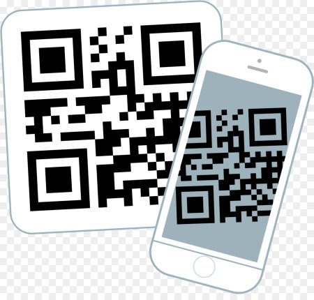 QR код на прозрачном фоне