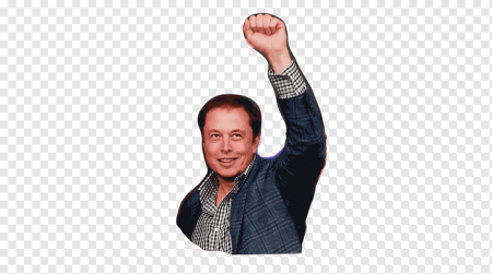 Илон Маск на белом фоне