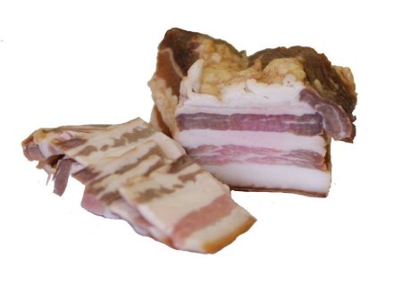 Шпик свиной копченый