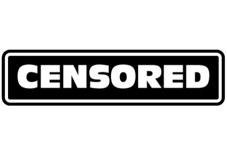 Наклейка censored