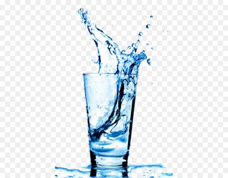 Стакан воды без фона