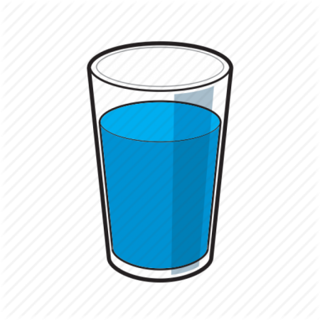 Стакан воды нарисованный