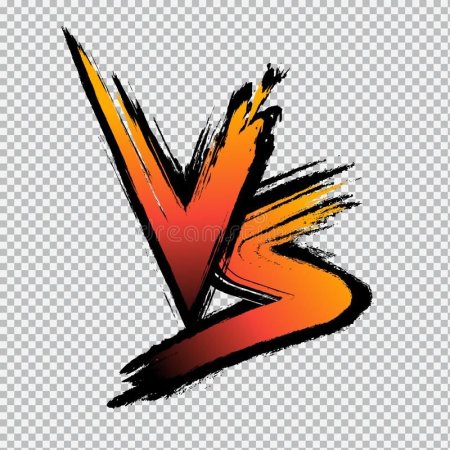 Vs на прозрачном фоне