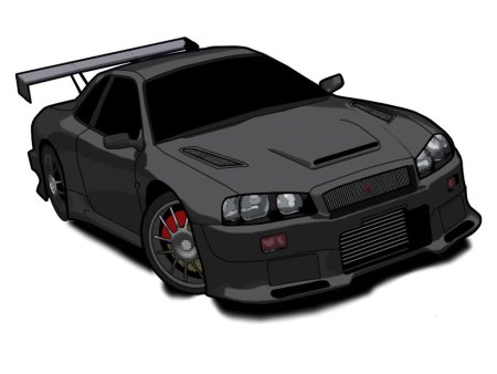 Nissan Skyline r34 без фона