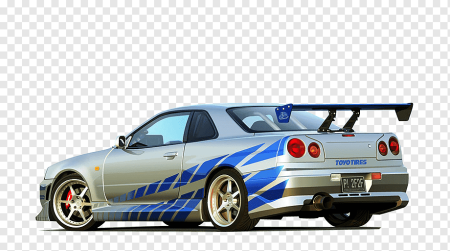 Nissan Skyline r34 без фона