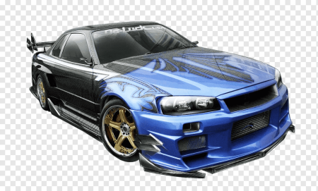 Nissan Skyline GTR r34 без фона