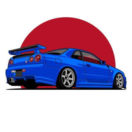 Nissan Skyline GTR r34 Art