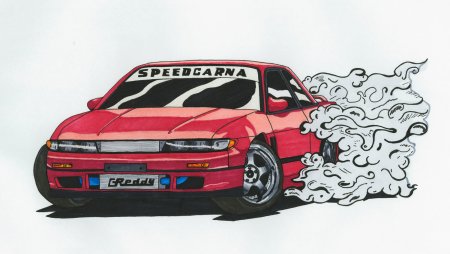 Nissan Silvia s13 рисунок