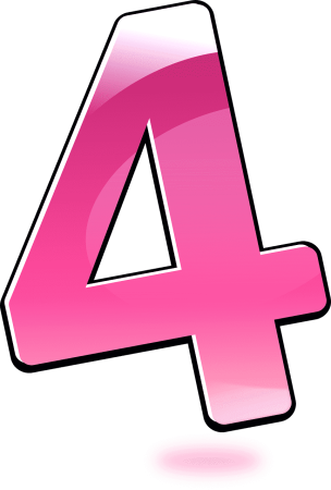 Красивая цифра 4