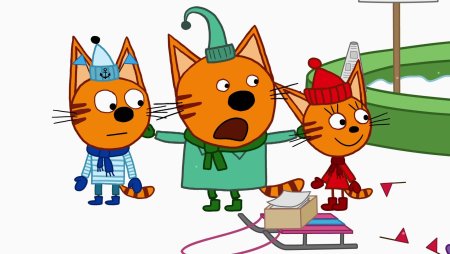 Мультфильм три кота Карамелька