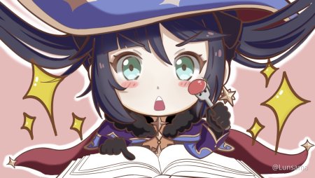 Мона Геншин Chibi