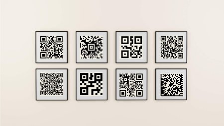 QR код трафарет