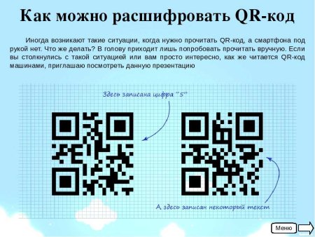 Зашифрованная информация в QR-коде