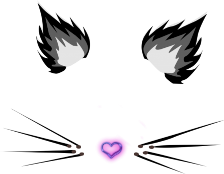 Кошачьи аниме усы