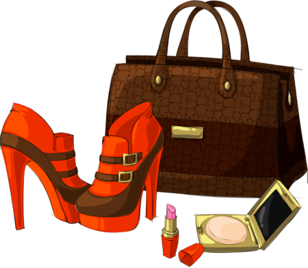 Одежда и обувь на прозрачном фоне