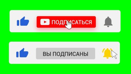 Кнопка подписаться и лайк