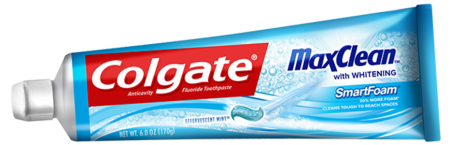 Зубная паста на прозрачном фоне