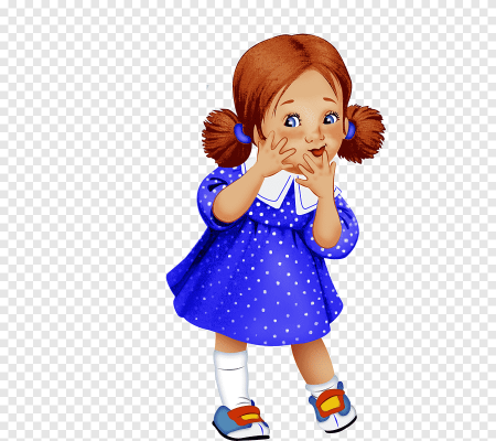 Девочка на прозрачном фоне