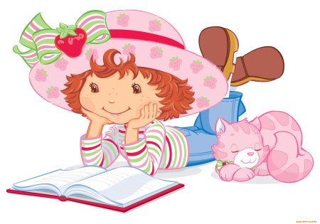 Ребенок с книгой мультяшный