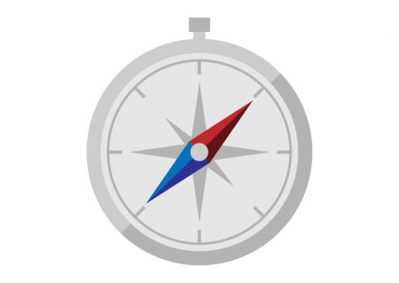Компас на прозрачном фоне
