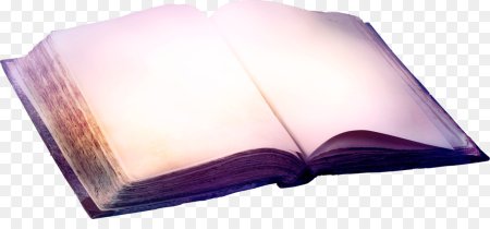 Фиолетовая книга на прозрачном фоне