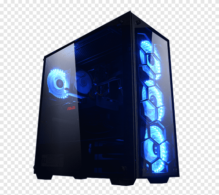 Игровые компьютеры с подсветкой красный синий