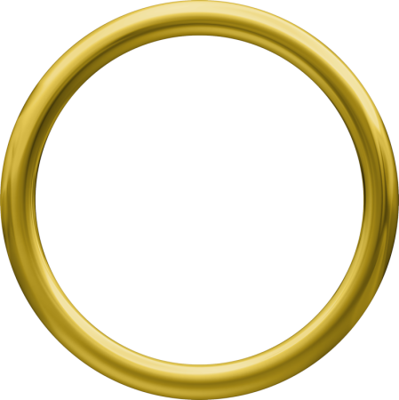 Золотая рамка круг