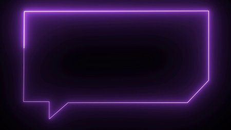 Фиолетовая неоновая рамка