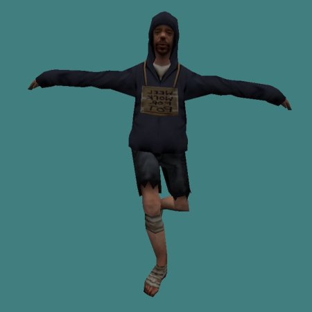 GTA sa скины бомжей