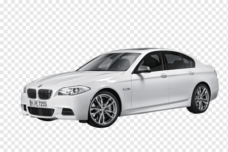 BMW 5 Series f10 на белом фоне