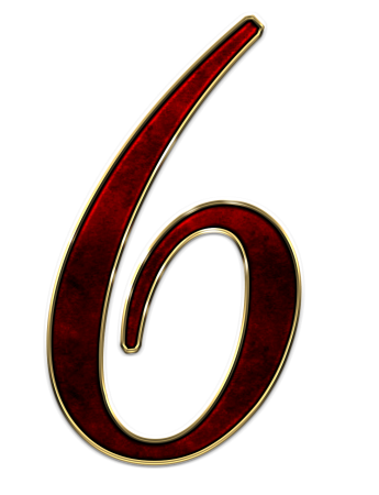 Красивая цифра 6